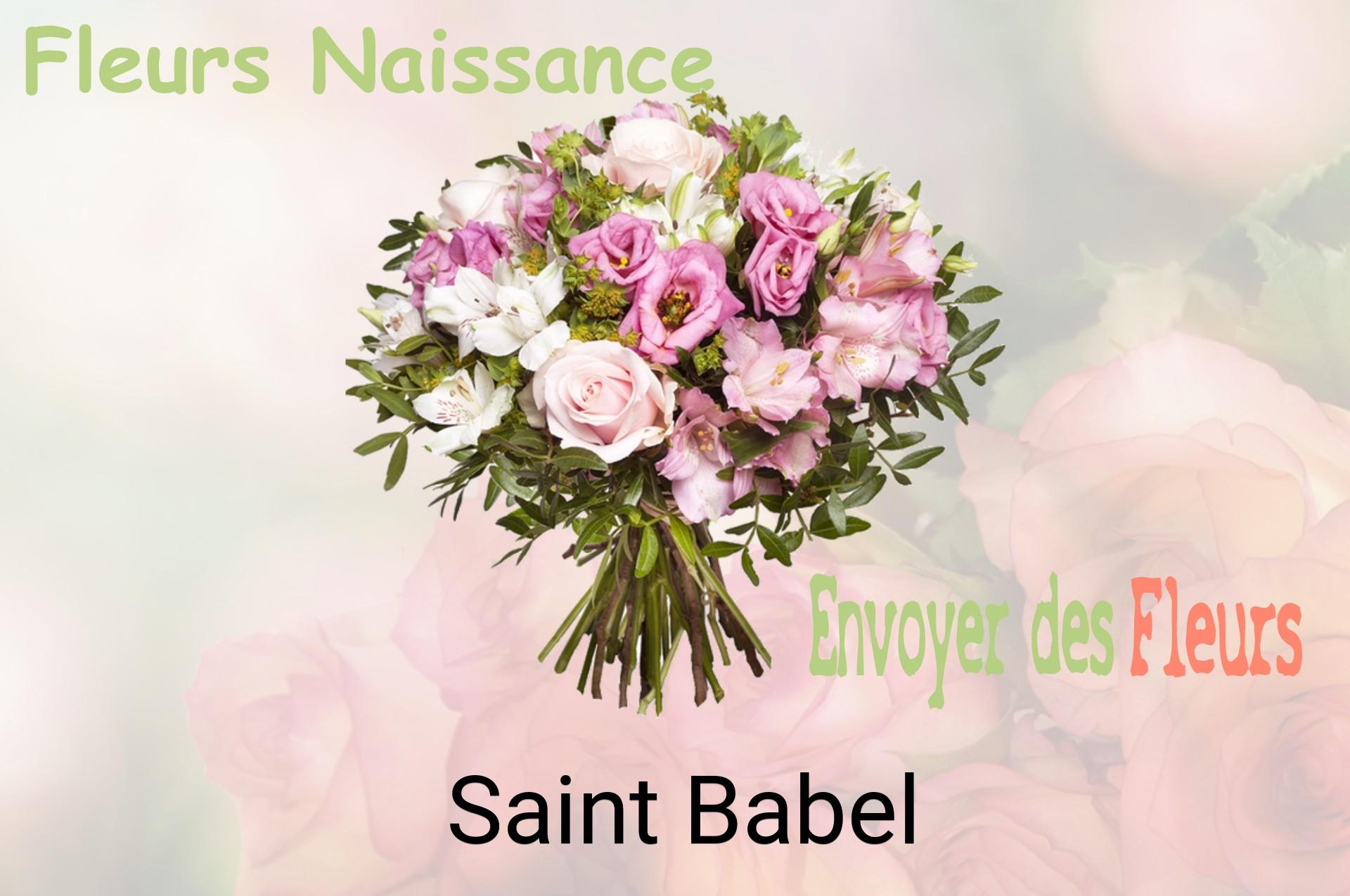 Bouquet de fleurs de naissance livré à Saint-Babel